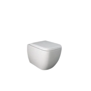 Zestaw METROPOLITAN Miska WC podwiesz. Rimless & deska WC biały połysk