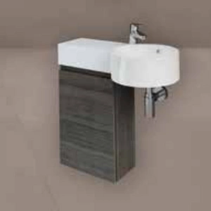 Zestaw PETIT Umywalka okrąg blatL  otworem, szafka JOY MOK